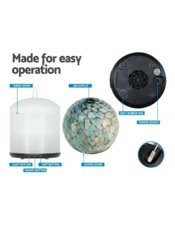 Budget ???? Devanti Aromatherapy Diffuser Aroma Essential Oil Air Humidifier LED Light Glass In Blue ???? -Devanti Shop unnamed file 1011