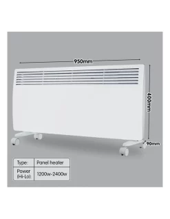 Flash Sale ???? Levante 2400W Electric Panel Heater Wifi Thermostat Castors NDM-24WT ???? -Devanti Shop unnamed file 1121