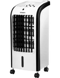Coupon ???? Devanti Evaporative Air Cooler Conditioner Portable 4L Cooling Fan Humidifier ⌛