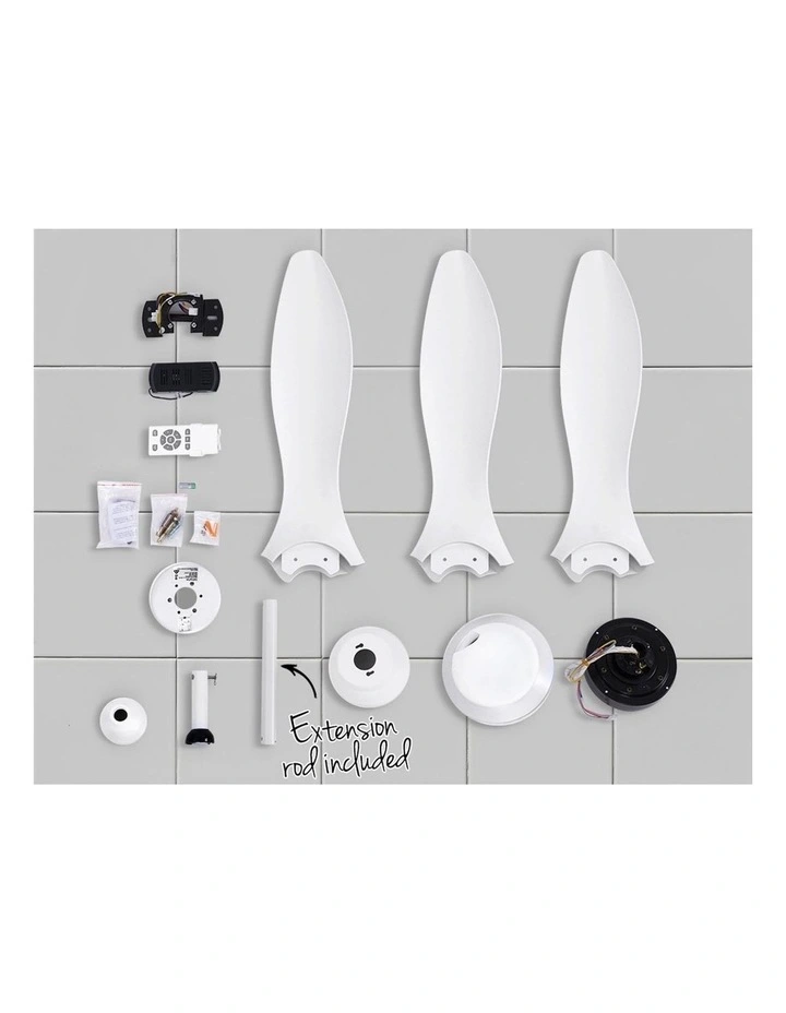 52'' DC Motor Ceiling Fan w/LED Light w/Remote 8H Timer Reverse Mode 5 Speeds New ???? Devanti 52'' DC Motor Ceiling Fan W/LED Light W/Remote 8H Timer Reverse Mode 5 Speeds ✔️ -Devanti Shop unnamed file 1374