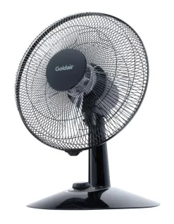 Promo ???? Goldair Whisper Quiet Desk Fan 30cm In Black ????