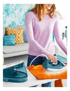 Best Pirce ???? Tefal Express Easy Steam Station Iron In Teal SV6131 ???? -Devanti Shop unnamed file 609