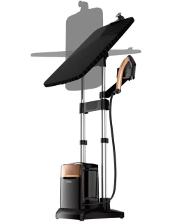 Best Pirce ✨ Tefal Ixeo Power All-in-One Garment Steamer In Black/Copper QT2020 ????