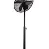 Outlet ???? Goldair Metal Pedestal Fan 40cm In Matte Black ????